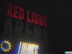 Big breast whore pound in red light arena