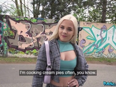 Sperma shot, Tsjechisch, Lul, Europees, Sperma in gezicht, Gezichtspunt, Openbaar, Tiener