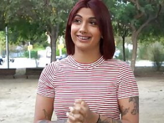 Grown-up man surprises a young broad with his HUMONGOUS COCK. Now she's crazy for fucking him!