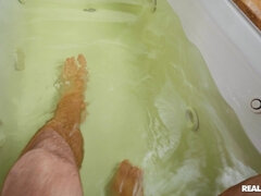 Amerikaans, Grote mammen, Handbeurt, Man, Likken, Verpleegster, Kut duiken, Tatoeage