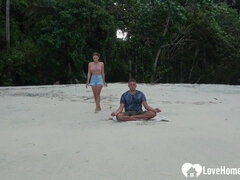 Meditation on the beach ended with a bj