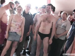 Grote kont, Blond, Pijpbeurt, Tsjechisch, Dubbele penetratie, Sperma in gezicht, Groepseks, Groep