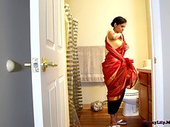 Hot maid in Tamil roleplays taking anal from boss and English subs