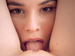 Fingern, Küssen, Lesbisch, Lecken, Natürlichen titten, Muschi, Jungendliche (18+), Titten