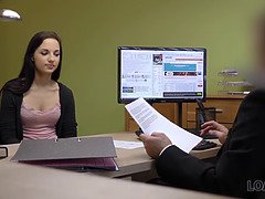 Loan4k. thin miss pays with porno for realization of business plan