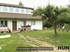 POV Sex with Hot Brunette Gypsy - Family Catches Us Fucking Outside HD