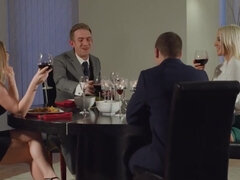 舐める尻, デカチン, ブロンド, フェラチオ, チン, Hd, 怪物, オッパイの