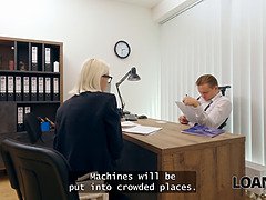 アナル, 美人, ブロンド, フェラチオ, カップル, Hd, オフィス, ラフ