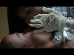 Noire, Sucer une bite, Gants, Interracial, Embrassement, Lesbienne, Mamelons, Suçant