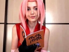 Adorable Sakura calls Sasuke to invade her perfect body