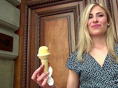 GERMAN SCOUT - blonde teenager LINDSAY BEI SPONTAN CAST GEFICKT