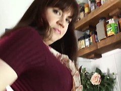Enthousiasteling, Kont, Mooi, Oudere vrouw, Sperma, Lul, Handbeurt, Hd