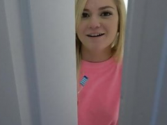 18-19 year old Stepdaughter Cums For Hefty Flag pole - Chloe Foster