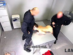 Beauté, Blonde, Tchèque, En levrette, Chatte, Rugueux, Plan cul à trois, Uniforme