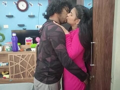 Vaishnavy and Sharun Raj Hot Indian Couple Boobs Press and Lip Lock - Mallu Romance