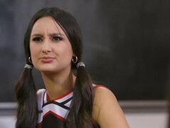 Tussi, Braunhaarige, Fingern, Lecken, Muschi, Lehrer, Jungendliche (18+), Flotter dreier