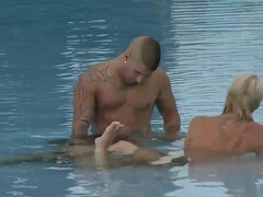 Jason Gets Lucky With Two Girls In Wave Pool - Threesome