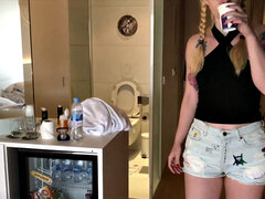 Arsch, Blondine, Blasen, Zopf, Pov, Realität, Tätowierung, Titten