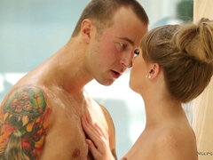 Erstaunlich, Blondine, Spermaladung, Hardcore, Hd, Massage, Milf