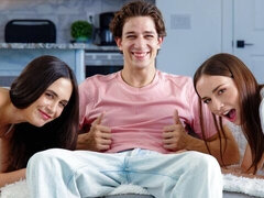 デカチン, フェラチオ, 女 人男 人, 自然山雀, オマンコ, ガリガリ, ティーン, オッパイの