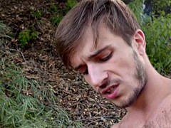 Язык в попке, Минет, Презерватив, Геи, Секс без цензуры, Мускулы, На природе, Втроем