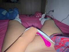 Aus dem arsch in den mund, Cousine, Handjob, Masturbation, Höschen, Rock, Solo, Uniform
