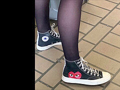 Nylon, Pantaletas, Medias largas, Adolescente