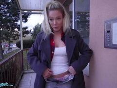 Sexy Blonde Australian Plays With A Stranger For Money - Isabelle Deltore