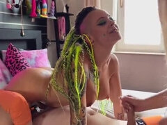 Horny Threesome with Teen Boy and Busty Danish MILF