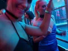 Chica, Loco, Erótico, Pajear, Sexo duro, Orgía, Público, Tetas