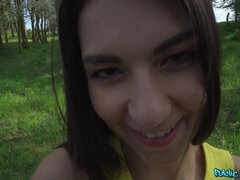 Amateur, Negro, Mamada, Polla, Corridas faciales, Tetas naturales, Al aire libre, Público