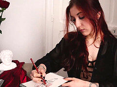 Amateur, Collège université, Français, Fait maison, Instruction, Rousse roux, Softcore, Adolescente