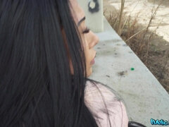 Cul, Tchèque, Queue, Cuir, De plein air, Piercing, Pov, Public