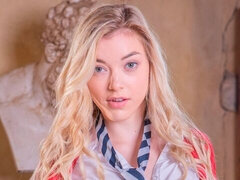 Blonde, Branlette thaïlandaise, Masturbation, Élève, Jupe, Jarretelles, Professeur, Adolescente