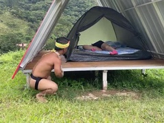 Leie, Blasen, Hd, Selbstgemacht, Latina, Zwergin, Im freien, Spanisch