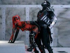 Grote mammen, Laarzen, Moeder die ik wil neuken, Moeder, Kut duiken, Slet, Tatoeage, Tieten likken