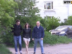 Sperma in gezicht, Geld, Trio