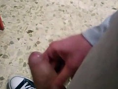 shoes unknown girls in the gym, cum in black reverse