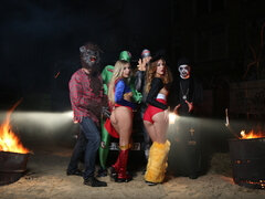 Doble penetracion, Cuadrupleta, Divertido, Grupo, Montar, Afeitado, Sorpresa, Tetas