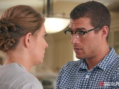 Gros cul, Gros seins, Sucer une bite, En levrette, Faciale, Poilue, Seins naturels, Piercing