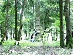ama couple blowjob in the forest