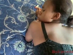 Busty African Sera fucking her Hubby while Pregnant - Ebony preggo fetish hardcore