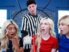 デカチン, ブロンド, バック, グループ, 淫乱熟女, 自然山雀, ガリガリ, オッパイの