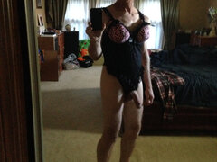 Kinky crossdresser Doug takes that first step out of the closet and into public view.