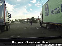 ビッチ, フェラチオ, 車, チェコ, Hd, 自家製, 現実, のぞき