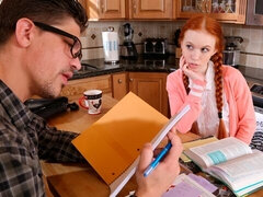 ベッドルーム, デカチン, 人形, 小柄, 赤毛, 女子高生, ガリガリ, オッパイの