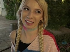 美女, ブロンド, 中出し, フェティッシュ, ハードコア, ピグテール, ハメ撮り, ティーン