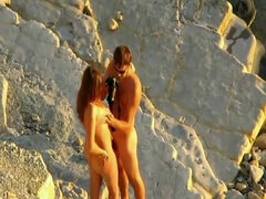 Enthousiasteling, Strand, Pijpbeurt, Lul, Handbeurt, Nudist, Openbaar, Bekijker