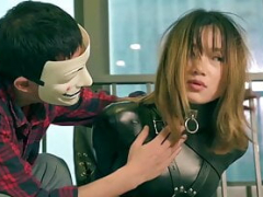 Asiatisch, Fesselspiele, Weibliche domination, Latex, Leder, Massage, Gummi, Erotischer film