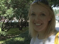 Rubia, Mamada, Estilo perrito, Pajear, Al aire libre, Pov, Afeitado, Adolescente